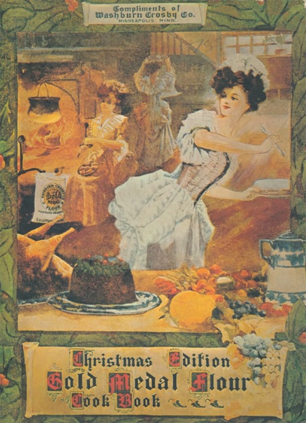 Cover of the Gold Medal Flour Cookbook from 1904