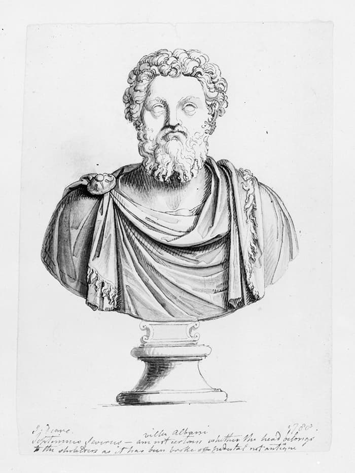 Bust of Septimius Severus, Roman Emperor, ca. 1788