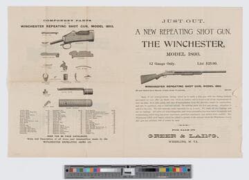 Just out. : a new repeating shot gun. : the Winchester, : model 1893