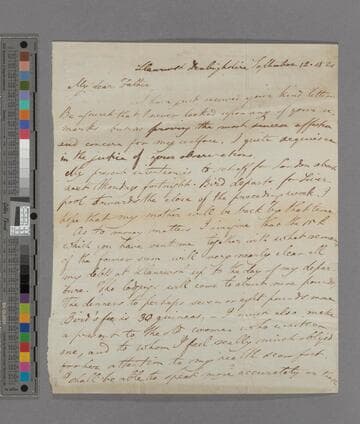 Thomas Babington Macaulay, 1st Baron Macaulay. Letter to Zachary Macaulay