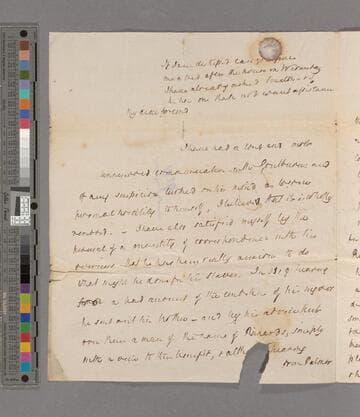 John William Cunningham. Letter to Zachary Macaulay