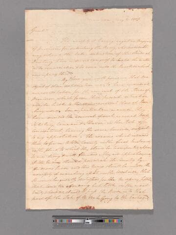 Letter from George Washington, Morristown, to Brigadier General Alexander McDougall and George Clinton