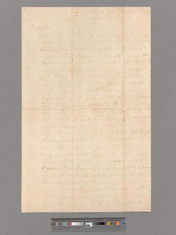 Letter from George Washington, camp above the falls at Trenton, to Robert Morris