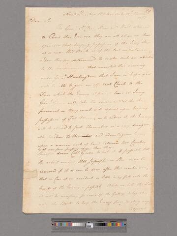 Letter from George Washington, headquarters Whitemarsh, to Brigadier General James Mitchell Varnum