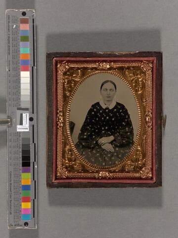 Avilda Matilda Mickley Wolfe, 16 years old, wearing jewelry hand-colored gold