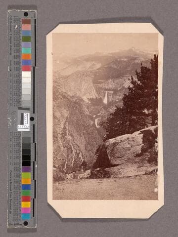 Vernal and Nevada Falls from Glacier Point. Yo Semite