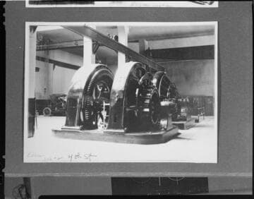 The motor generator set at the new Los Angeles #2 Substation