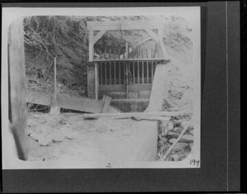 The intake at Mill Creek #2 Hydro Plant