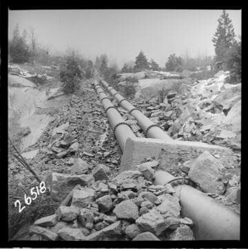 Big Creek #1 - Penstock Break P1L2 (4/6/46) - Lines 1 & 2