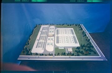 Scale model of a transmission substation