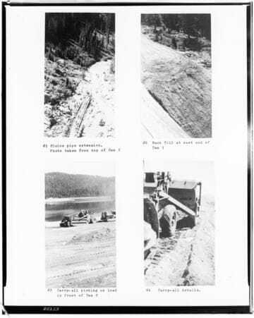 Big Creek, Huntington Lake Dams - Copy of 4 photos of refill on Dams #1 & #2