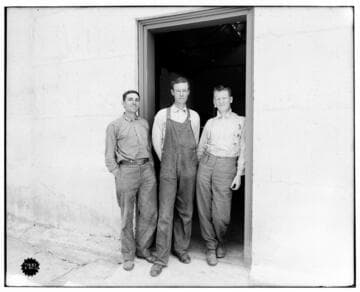 A group portrait of the operators at Lytle Creek Hydro Plant
