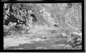 Kern River with extreamly high flows near KR #1 powerhouse