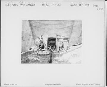 Big Creek, Florence Lake Dam - Underneath center arch, downstream side