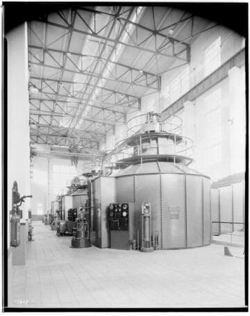 Big Creek Powerhouse #3 - Interior - from generator floor