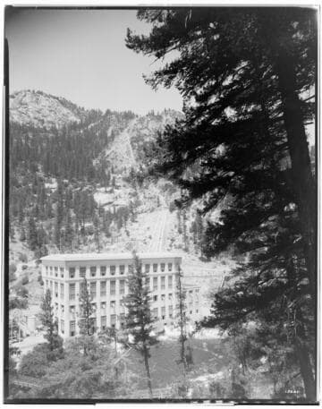Big Creek Powerhouse #1 and penstocks