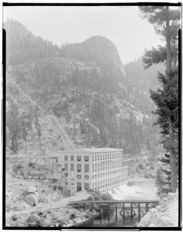 Big Creek Powerhouse #1 and penstocks