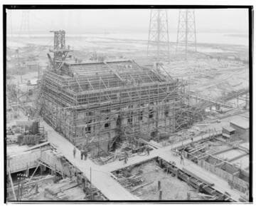 Long Beach Steam Station, Plant #3 - Control House pouring last concrete