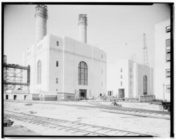Long Beach Steam Station, Plant #3 - General view from southeast