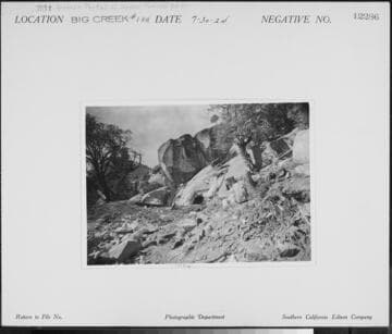 Big Creek #1 - Lower portal of upper tunnel, Penstock 4th Unit
