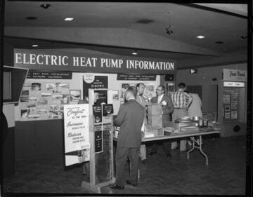 Promotion display for Electric Heat Pumps