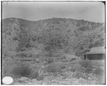 Lytle Creek Hydro Plant while under construction of Penstock