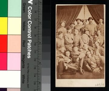 Colonel John S. Mosby and some of his men