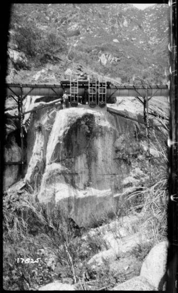 Tule River Powerhouse - Rebuilding Flume Line