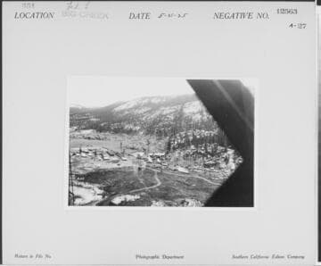 Big Creek, Florence Lake Dam - Construction work on dam