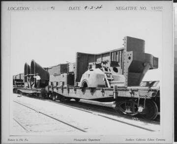 Long Beach Steam Station, Plant #2 - Flat-car with Condenser