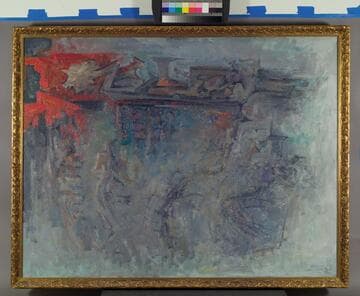 Red Poppies on Garden Wall