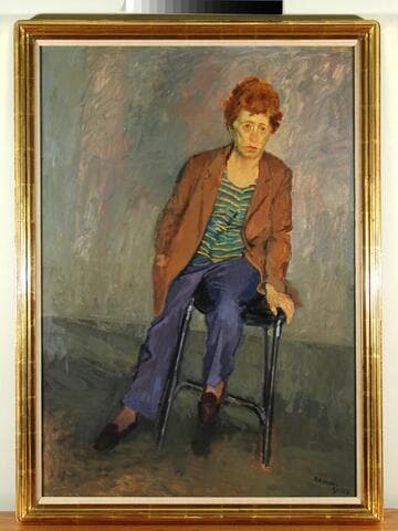 Joyce Treiman in her studio