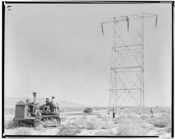 Boulder-Chino Transmission Line (3rd) - Pulling in cables at M52T1