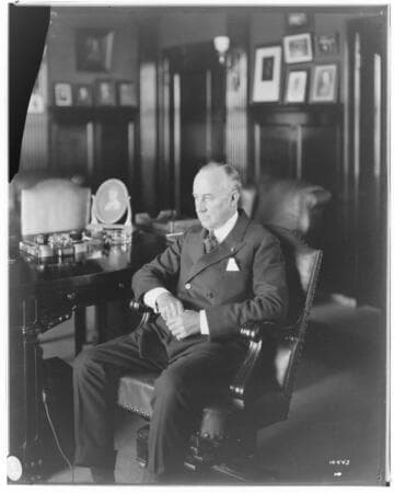 J. B. Miller in his office