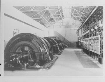 Santa Ana River #1 interior shot along generators