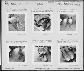 Big Creek Powerhouse #2A - Cracked and unplated bucket from right-hand wheel of number 1 generator