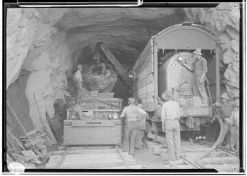 Powerhouse #8 - Steam Shovel mucking in tunnel - Camp 32