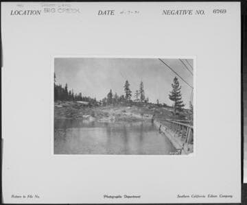 Big Creek, Shaver Lake Dam