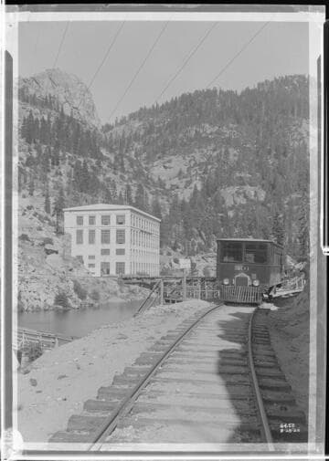 San Joaquin and Eastern Railbus #501 gas powered. on railroad across from Powerhouse #1