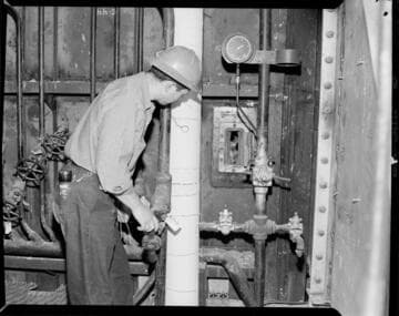 Men working at Steam Plant