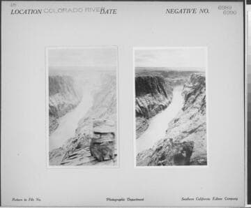 Colorado River - View from canyon rim