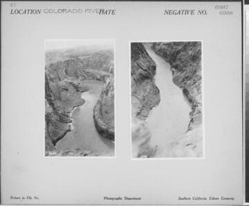 Colorado River - View from canyon rim