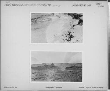 Colorado River - Colorado River and trail to bridge spanning river