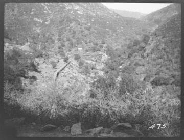 Distant view of the flumeline near the end of the conduit at Tule Plant