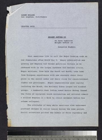 Typed copy of chapter 29 "Bright Before Us"