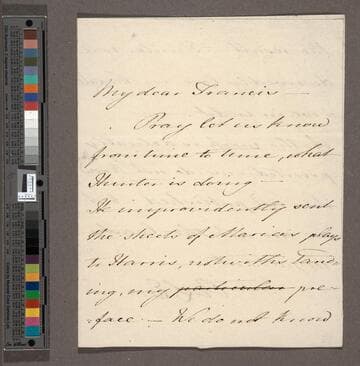 Edgeworth, Richard Lovell. Letter to Sir Francis Beaufort