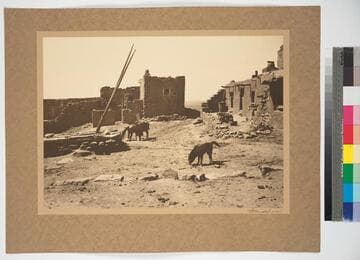 The Hopi Pueblo of Oraibi, oldest of the Hopi towns