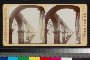 In the ruined corridors, San Juan Capistrano Mission