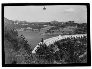 Lake Hollywood and Dam, Hollywood, Cal