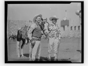 Gene Autry at the Sheriff's Rodeo, L.A. Coliseum